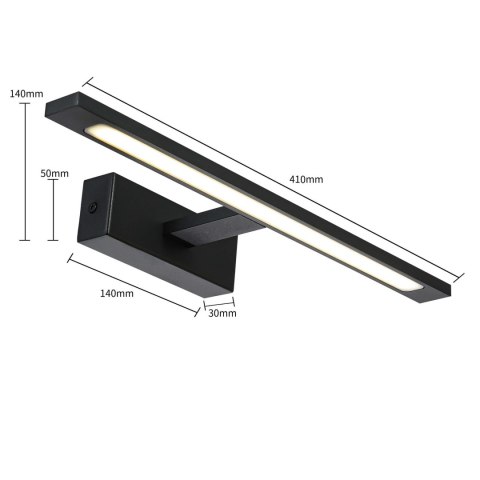 Kinkiet Isla czarny 41cm IP44 LED CCT Light Prestige