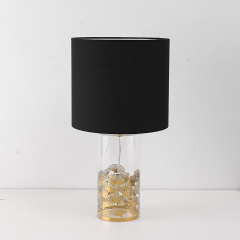 Light Prestige Lampa stołowa Sunflower czarno - transparentna 1xE27