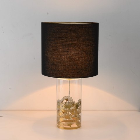 Light Prestige Lampa stołowa Sunflower czarno - transparentna 1xE27