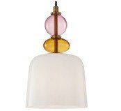 Lampa wisząca Tropea 1xE27 biała, mała LP-2004/1P S WH