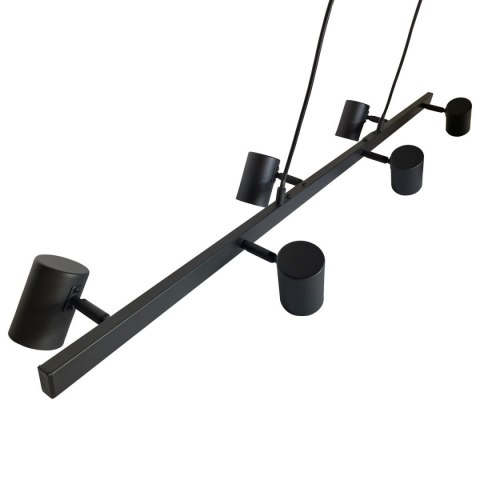 Lampa wisząca Snow 6 czarna 6xGU10 Light Prestige