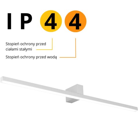 Kinkiet Nevada 90 cm biały IP44 LED 4000K Light Prestige