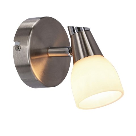 Lampa ścienna kinkiet 1X40W G9 Mat/Chrom biały SELIA 91-69979