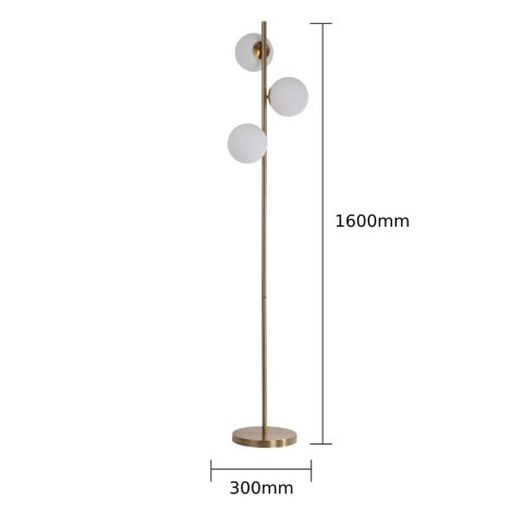 Lampa podłogowa Dorado złota 3xE14 Light Prestige
