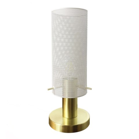 Lampa biurkowa Tirana biała 1xE27 Light Prestige