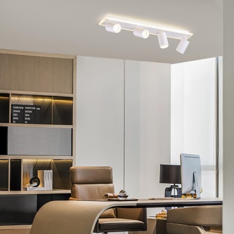 Zestaw reflektorów plafon Parma biały 4xGU10 plus LED Light Prestige