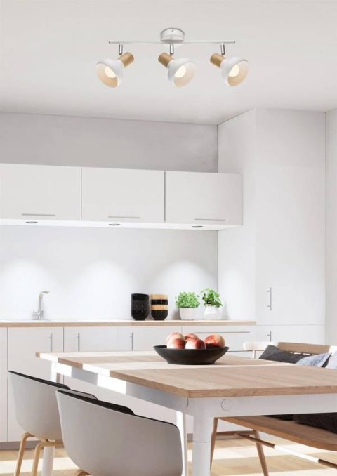 Lampa sufitowa wisząca listwa 3xE14 biały PUERTO 93-62673 na stanie
