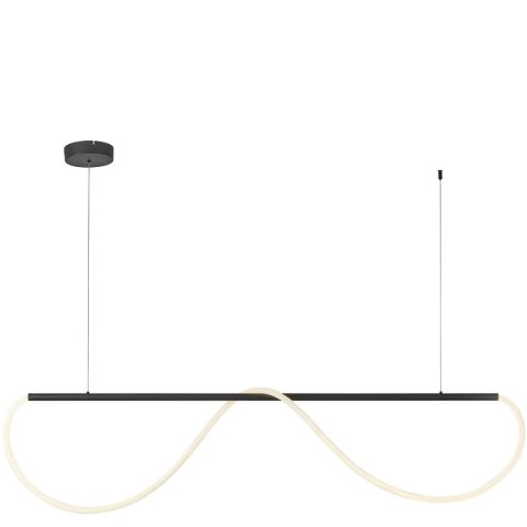 Light Prestige Lampa wisząca Meleca M czarna LED CCT
