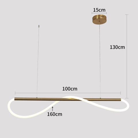 Light Prestige Lampa wisząca Meleca M czarna LED CCT