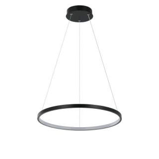 Lampa wisząca Ring 40 cm czarna LED CCT Light Prestige