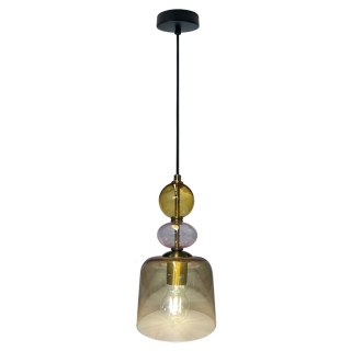 Lampa wisząca Tropea bursztynowa 1xE27 Light Prestige