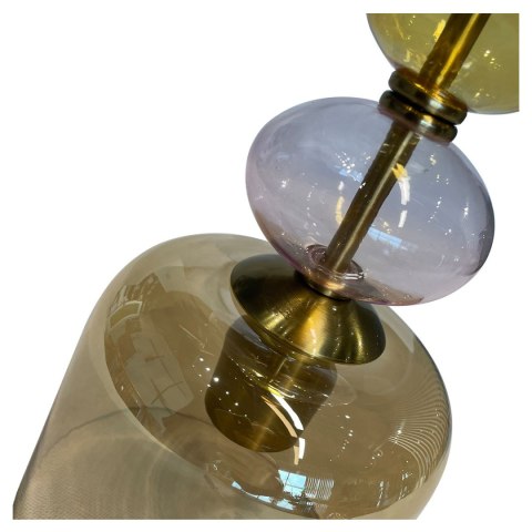 Lampa wisząca Tropea bursztynowa 1xE27 Light Prestige