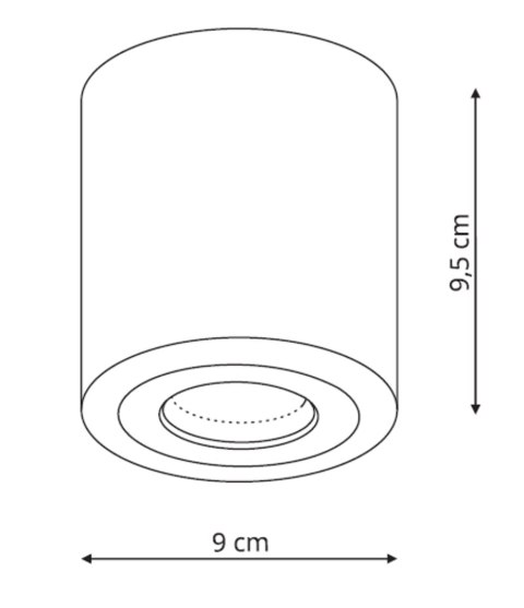 Faro XL oprawa natynkowa biała Light Prestige