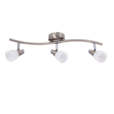 Lampa ścienna listwa 3X40W G9 nikiel chrom biały SELIA 93-69993