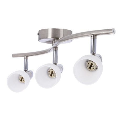 Lampa ścienna listwa 3X40W G9 nikiel chrom biały SELIA 93-69993