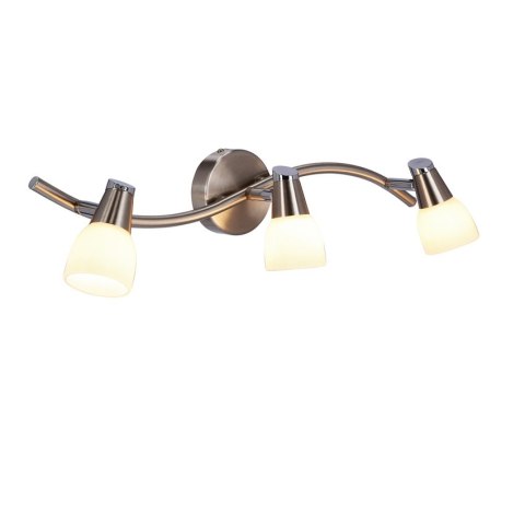 Lampa ścienna listwa 3X40W G9 nikiel chrom biały SELIA 93-69993