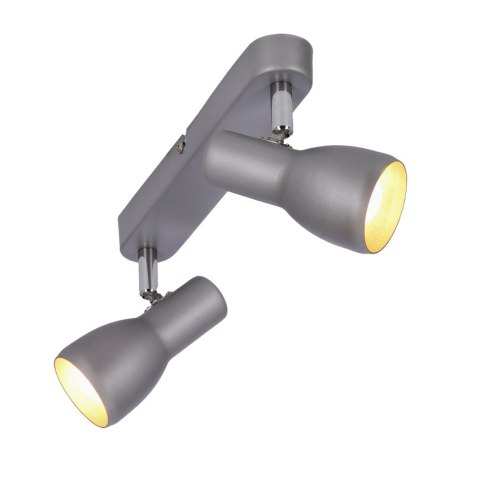 Lampa ścienna sufitowa listwa srebrna 2x40W Picardo 92-44211