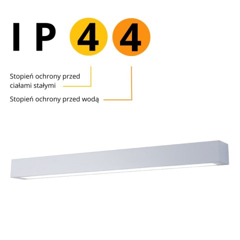 Lampa sufitowa Ibros 120 cm biała 36W IP44 LED CCT Light Prestige