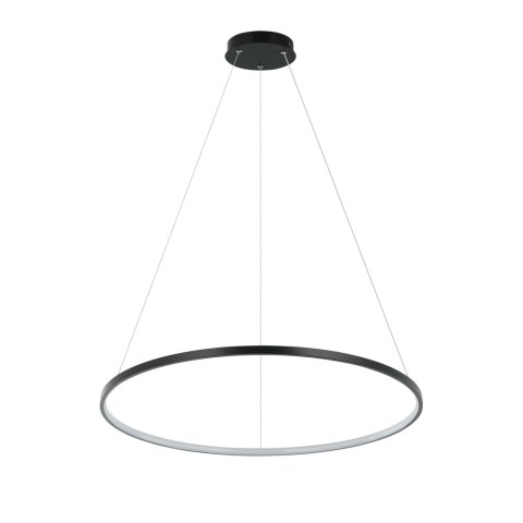 Lampa wisząca Ring 66 cm czarna LED CCT Light Prestige