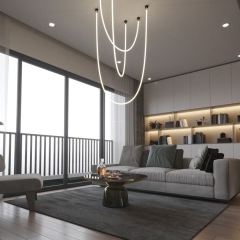 Lampa wisząca Rope Light 2 m biała Tuya Smart LED CCT Light Prestige