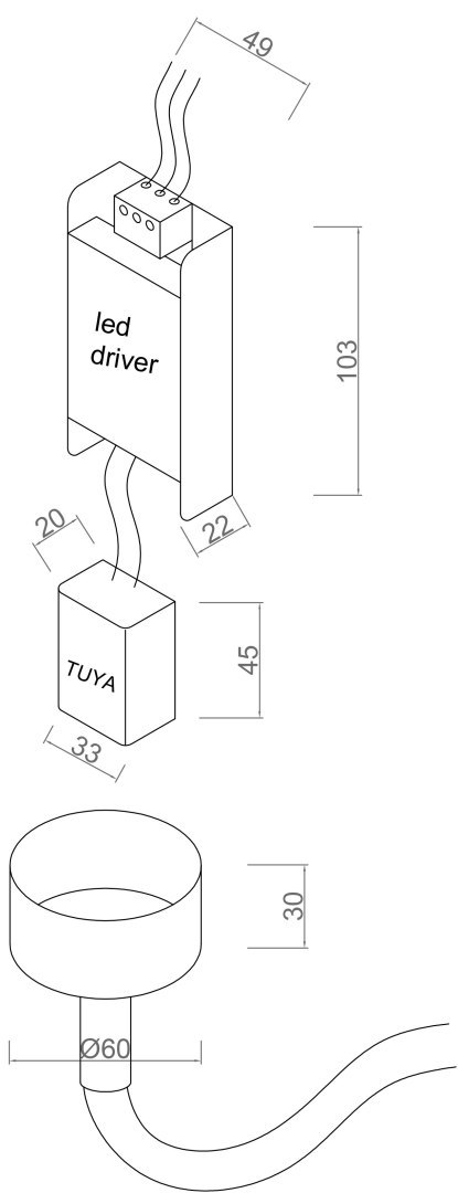 Lampa wisząca Rope Light 4 m biała Tuya Smart LED CCT Light Prestige