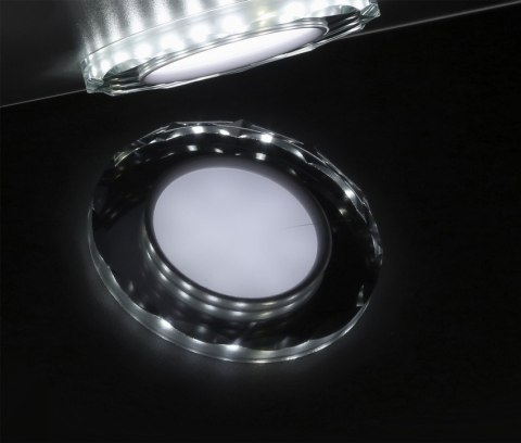 Oprawa Stropowa Oczko Candellux Ssp-25 Ch/Tr+Wh 8W Led 230V Ring Led Biały