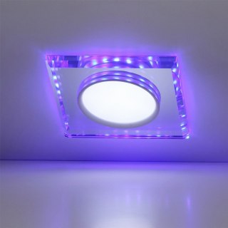 SSP-22 8W LED NIEBIESKI oczko sufitowe lampa sufitowa SZKŁO TRANSPARENTNE