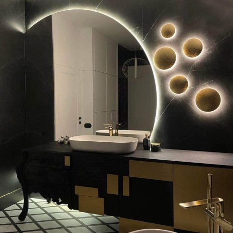 Plafon Lampa sufitowa Platillo średni 1xLED czarny LP-8102/1C-12W BK