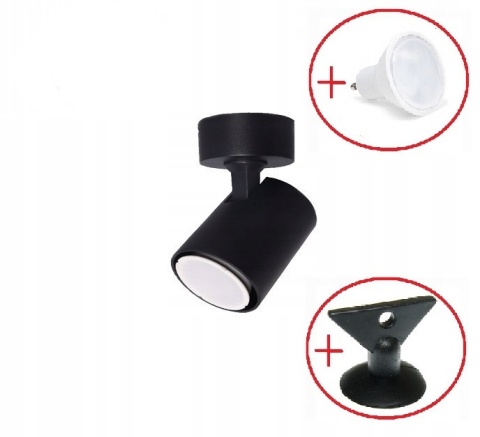 Spot Snow 1 czarny 1xGU10 Light Prestige