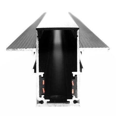 Szyna magnetyczna podtynkowa czarna LL-20D 200cm - 3 Fazowa