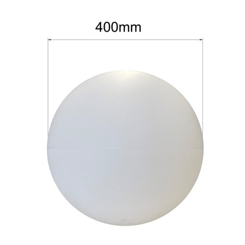 Lampa ogrodowa Gaja 40 cm biała 1xE27 Light Prestige