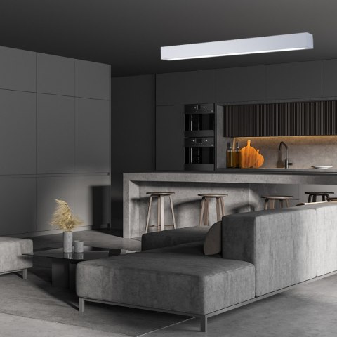 Lampa sufitowa Ibros 93 cm biała 24W IP44 LED CCT Light Prestige