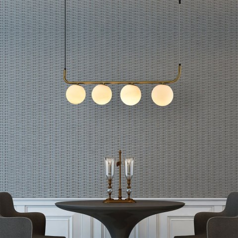 Light Prestige Lampa wisząca Alisa złota 4xE14