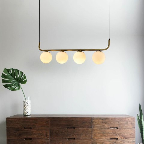 Light Prestige Lampa wisząca Alisa złota 4xE14