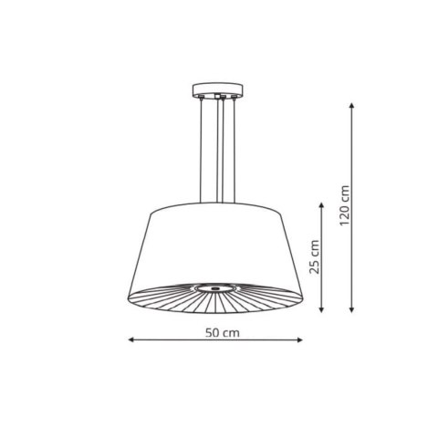 Lampa wisząca Bali 4xE27 czarna LP-1322/1P BK