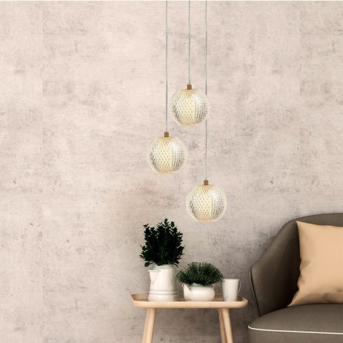 Lampa wisząca Diamond 3 3xLED CCT złota LP-2202/3P GD