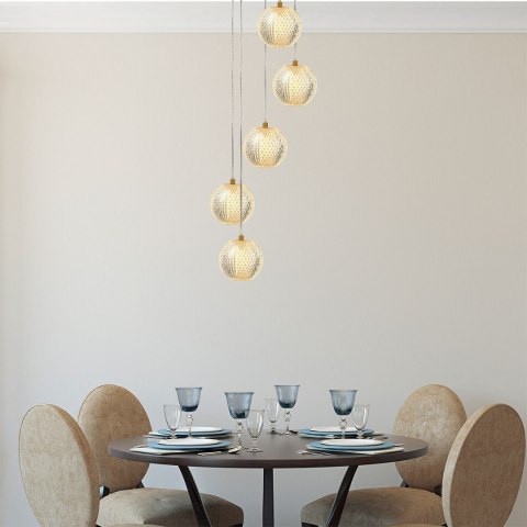 Diamond 5 wisząca złota Light Prestige