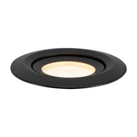 Ruchome oczko podtynkowe Lagos czarne IP65 1xGU10 Light Prestige