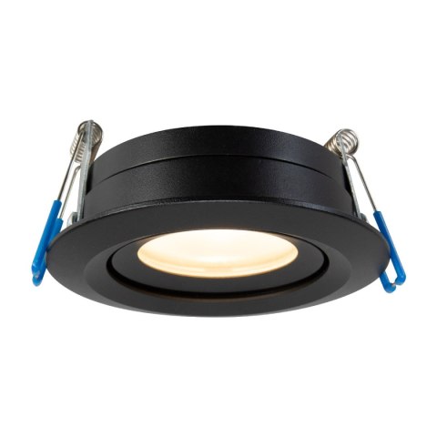 Ruchome oczko podtynkowe Lagos czarne IP65 1xGU10 Light Prestige