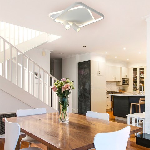 Plafon Parma 2 kwadratowy biały 2xGU10 LED CCT Light Prestige