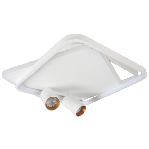 Plafon Parma 2 kwadratowy biały 2xGU10 LED CCT Light Prestige