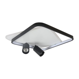 Light Prestige Plafon Parma 2 kwadratowy czarny 2xGU10 LED CCT
