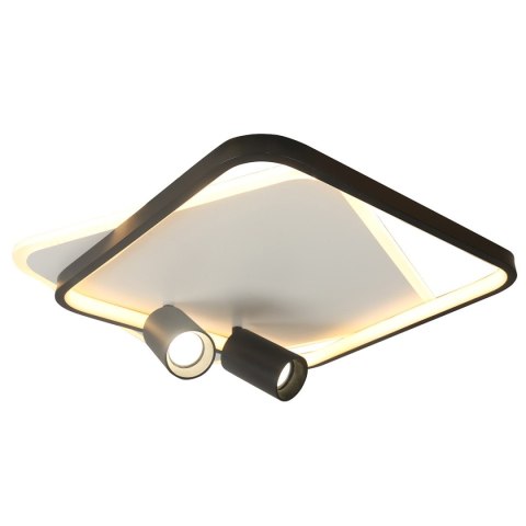 Light Prestige Plafon Parma 2 kwadratowy czarny 2xGU10 LED CCT