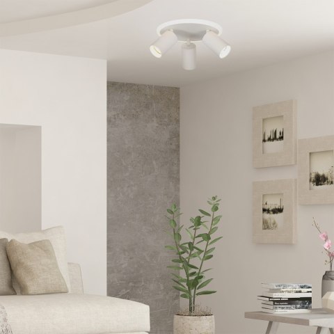 Plafon Parma 3 okrągły biały 3xGU10 LED CCT Light Prestige