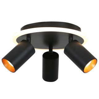 Plafon Parma 3 okrągły czarny 3xGU10 LED CCT Light Prestige