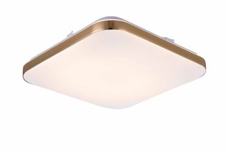 Plafon kwadratowy Babilon 38 cm złoty LED 4000K Light Prestige