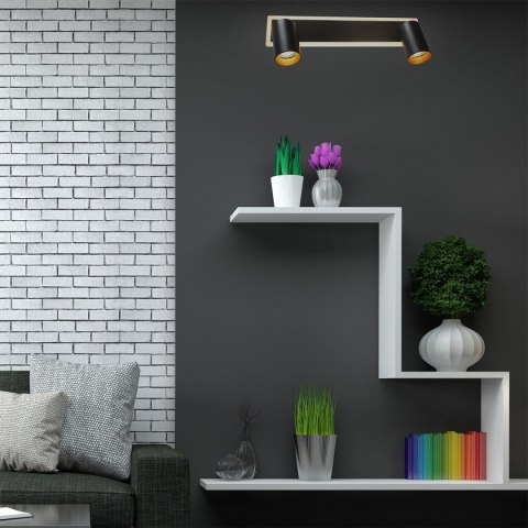 Spot Parma 2 czarny 2xGU10 LED CCT Light Prestige