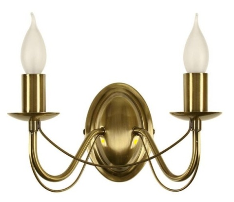 Kinkiet podwójny 2xE14 patyna MUZA 22-69156