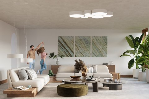 Sollux Lampa wisząca ARENA 45 biała