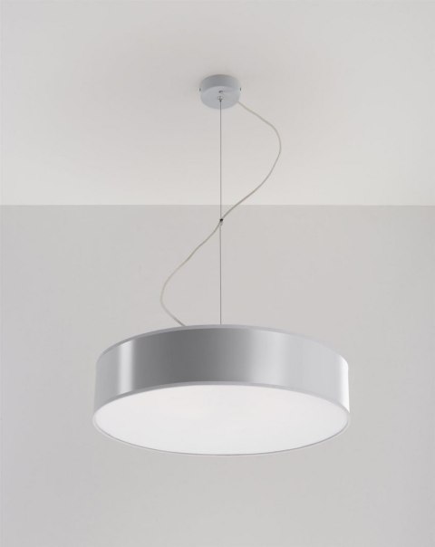 Sollux ARENA 45 szara – lampa wisząca E27 45 cm